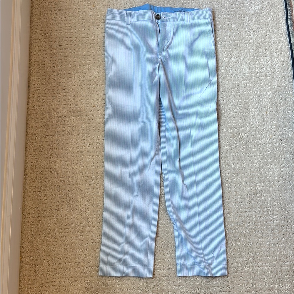 Vineyard Vines Light Blue Striped Chinos